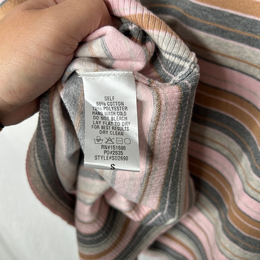 Storia Multi Color Stripe Cozy Sweater small - Picture 6 of 6